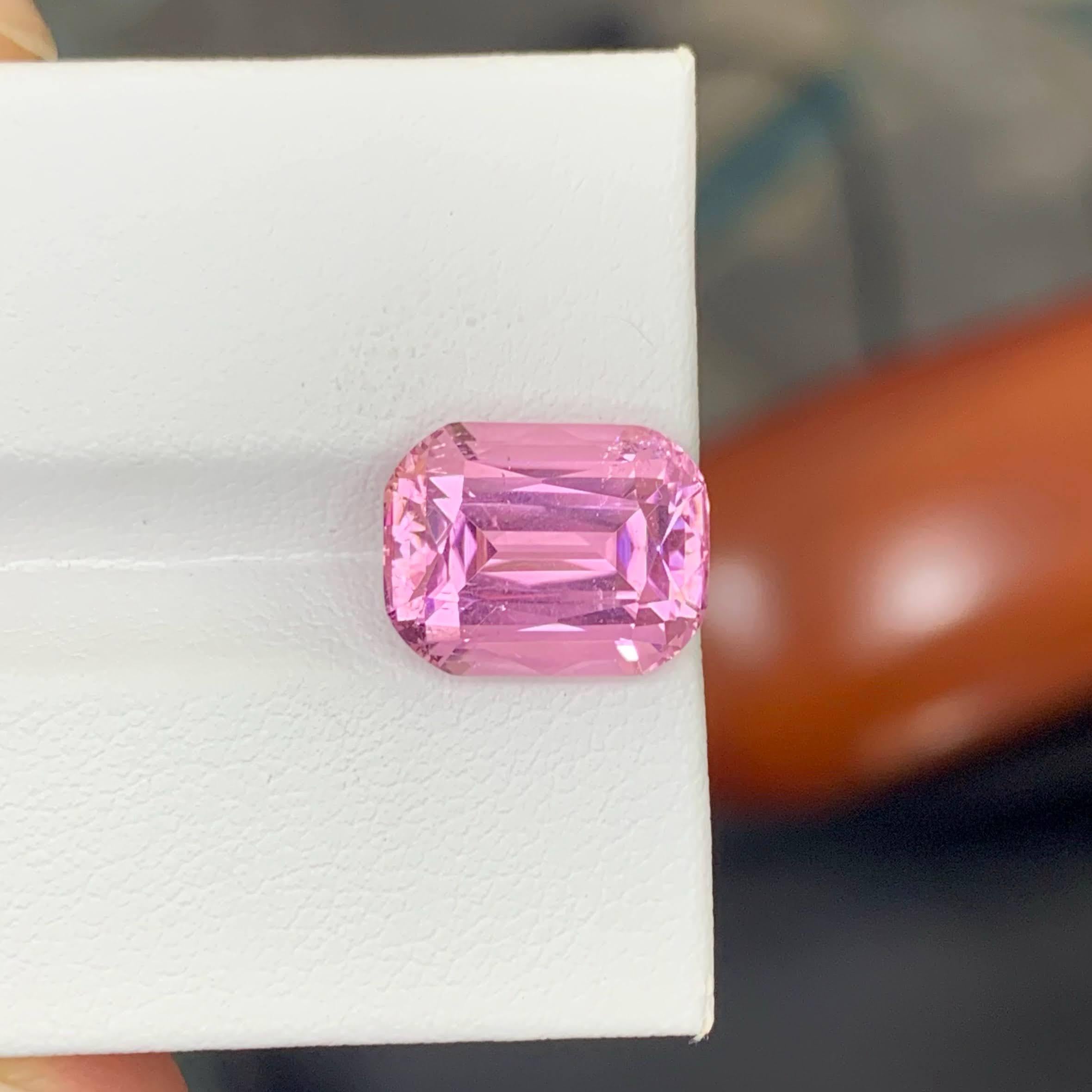 Weight 5.90 carat 
Dimensions 11.9x9.2x7.2mm
Treatment None 
Origin Afghan 
Clarity VVS 
Shape Cut Cushion 




This 5.90 Carat Natural Loose Bubblegum Pink Tourmaline radiates a vibrant, cheerful pink hue with exceptional brilliance and clarity.