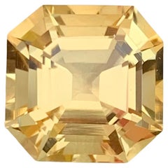 5.90 Carat Natural Loose Citrine Asscher Shape Gem