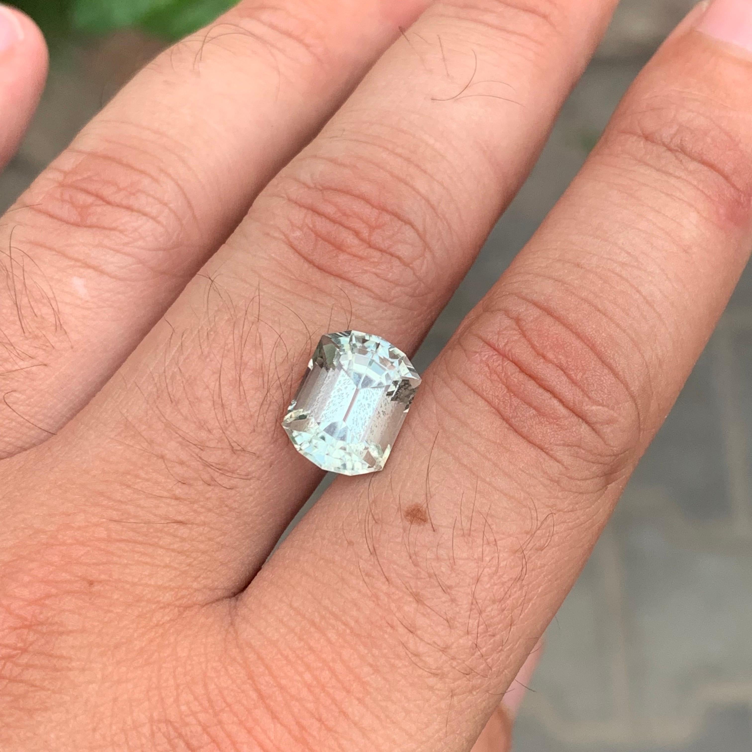 5,90 Carati di Ametista Verde Naturale Sciolta Prasiolite Gemma del Brasile in vendita 2