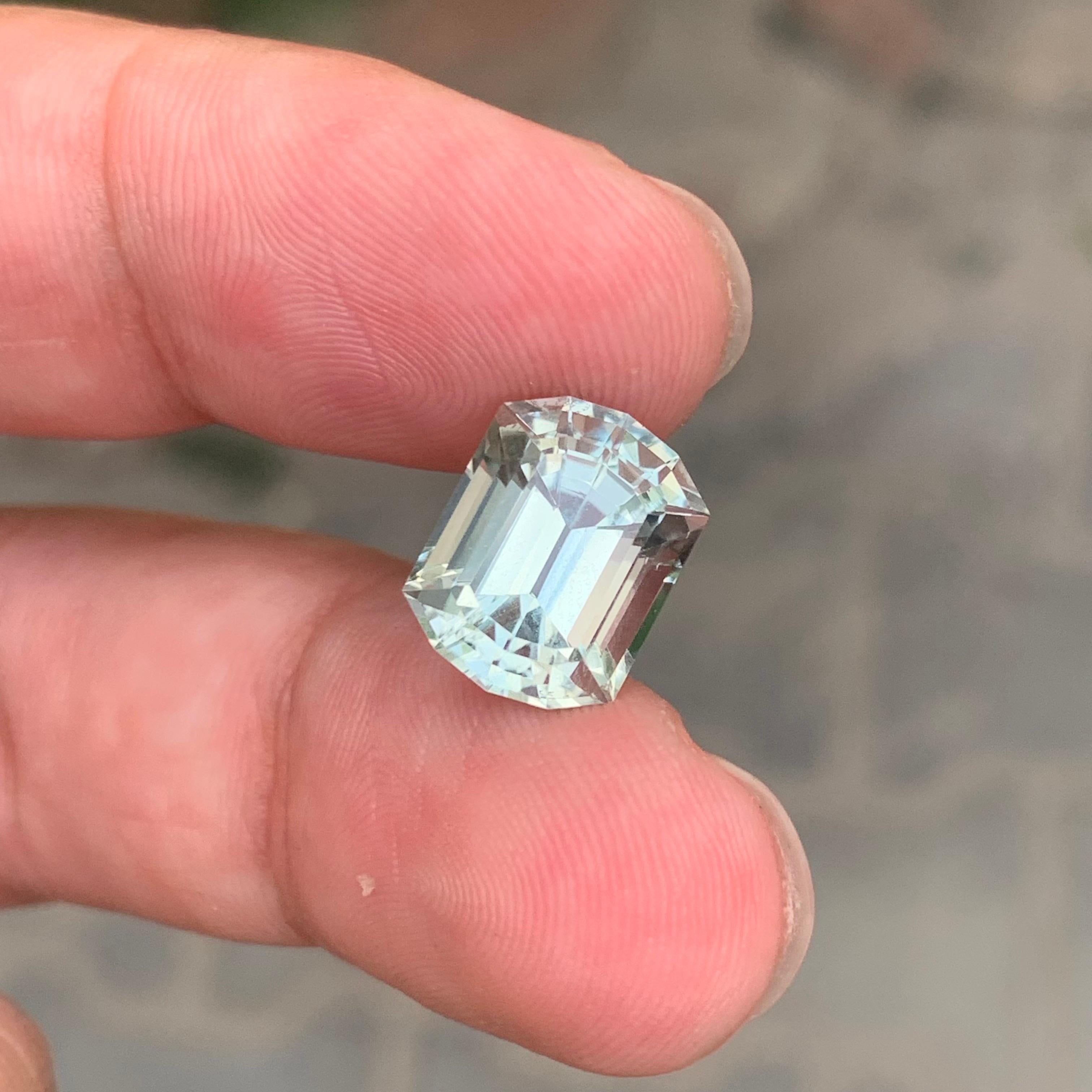 5,90 Carati di Ametista Verde Naturale Sciolta Prasiolite Gemma del Brasile in vendita 3