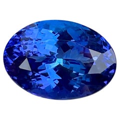 5.90 Carats AAA+ Grade Tanzanite Stone Oval Cut Natural Tanzanian Gemstone