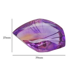 59.07 Carats Bolivian Fancy Hand-Cut Ametrine Gemstones Pendant Brooch