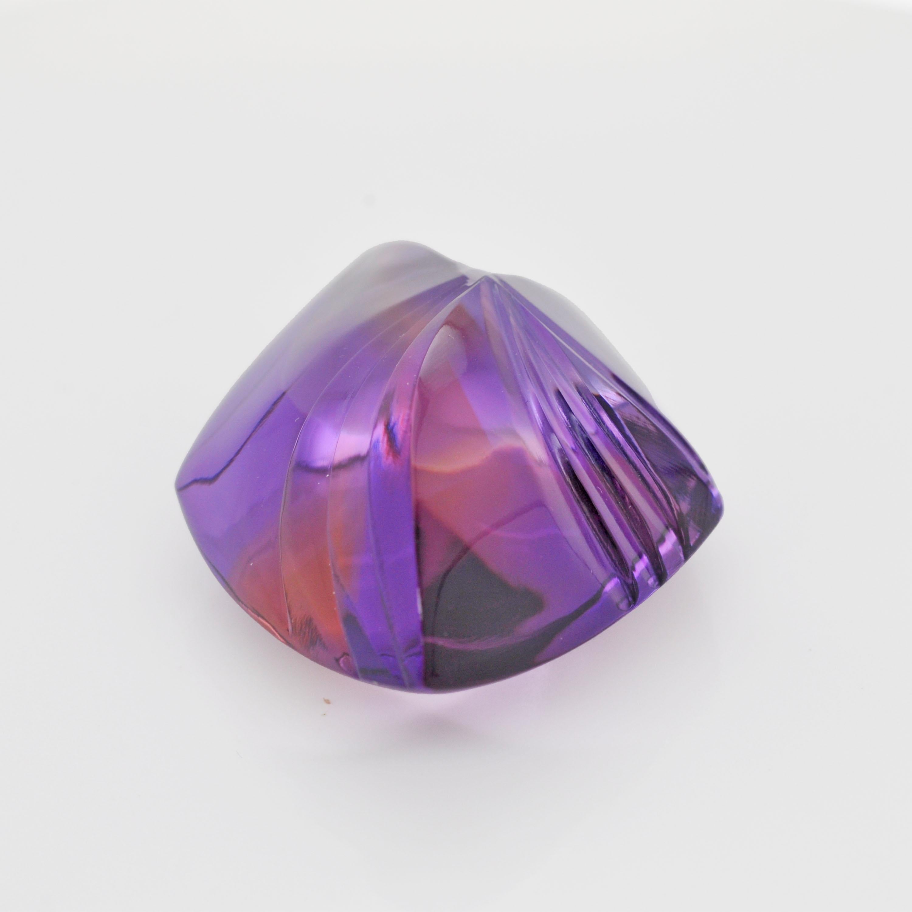 59,07 Karat bolivianische Fancy Handgeschnittene Ametrine-Edelsteine-Anhänger-Brosche im Zustand „Neu“ im Angebot in Jaipur, Rajasthan