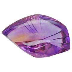 59.07 Carats Bolivian Fancy Hand-Cut Ametrine Gemstones Pendant Brooch