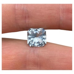 5.90Ct Aigue-marine pierre naturelle en vrac, taille Asscher, Madagascar, Excellente taille