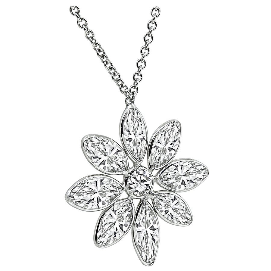 5.90ct Diamond Pendant Necklace