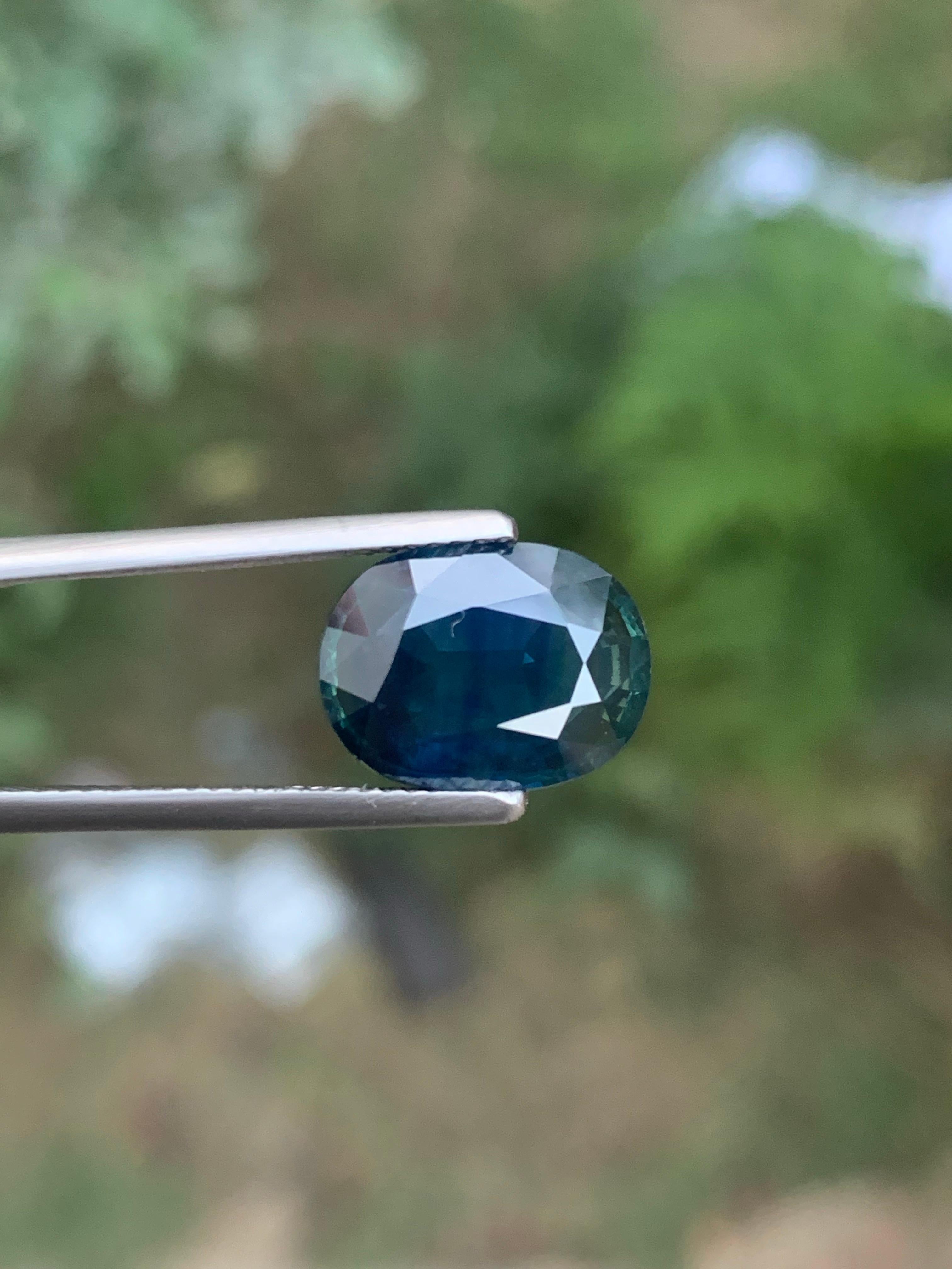 5,91 Karat Natürlicher loser grünlich blauer Saphir aus Madagaskar, Afrika im Zustand „Neu“ im Angebot in Peshawar, PK