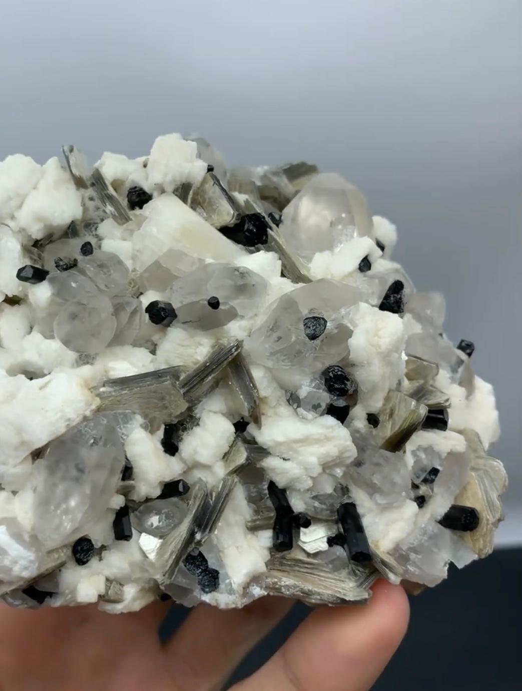 Stile Adam 591 grammi di combinazione di Schorl con Albite e Muscovite dal Pakistan in vendita
