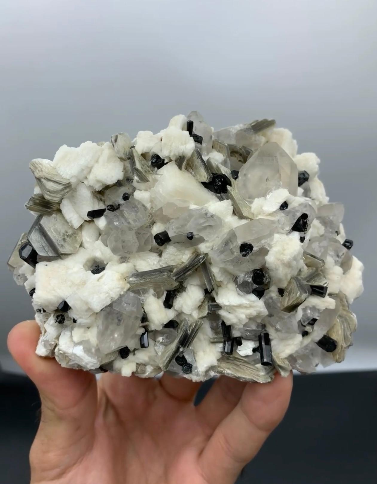 591 grammi di combinazione di Schorl con Albite e Muscovite dal Pakistan in vendita 2