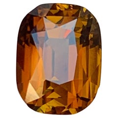 5.92 Carat Deep Cognac Tourmaline, Cushion Cut Natural Eye Clean Loose Gemstone