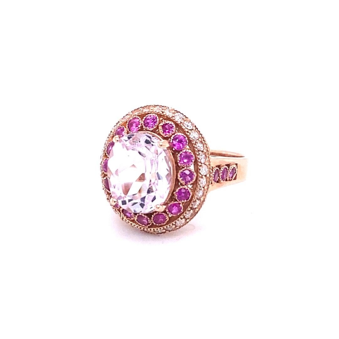 pink diamond cocktail ring
