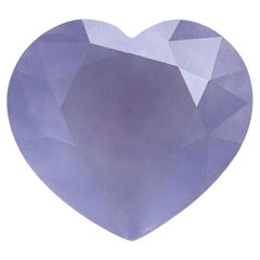 5,93 carati di calcedonio blu messicano tagliato a cuore sfaccettato Gemma sfusa