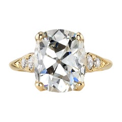 Handcrafted Amanda Cushion Cut Diamond Ring by Single Stone