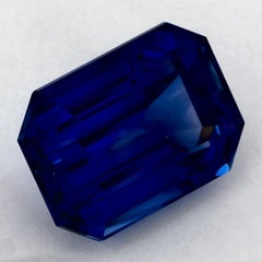 5.93 Ct Blue Sapphire Octagon Cut Loose Gemstone