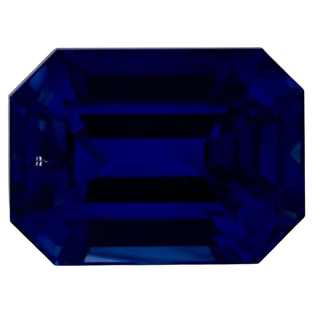5.93 Ct Blue Sapphire Octagon Cut Loose Gemstone