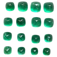 59.30 Carats Zambian Emerald Sugarloaf Cabochon Lot Top Quality Natural Gemstone