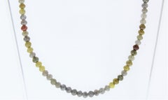 59.30 CTW Multi Color Natural Round Faceted Necklace