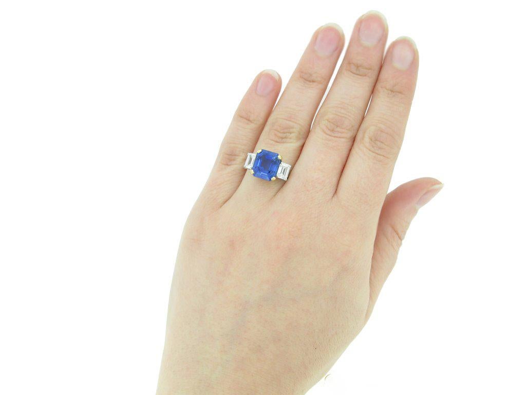 burmese sapphire engagement ring