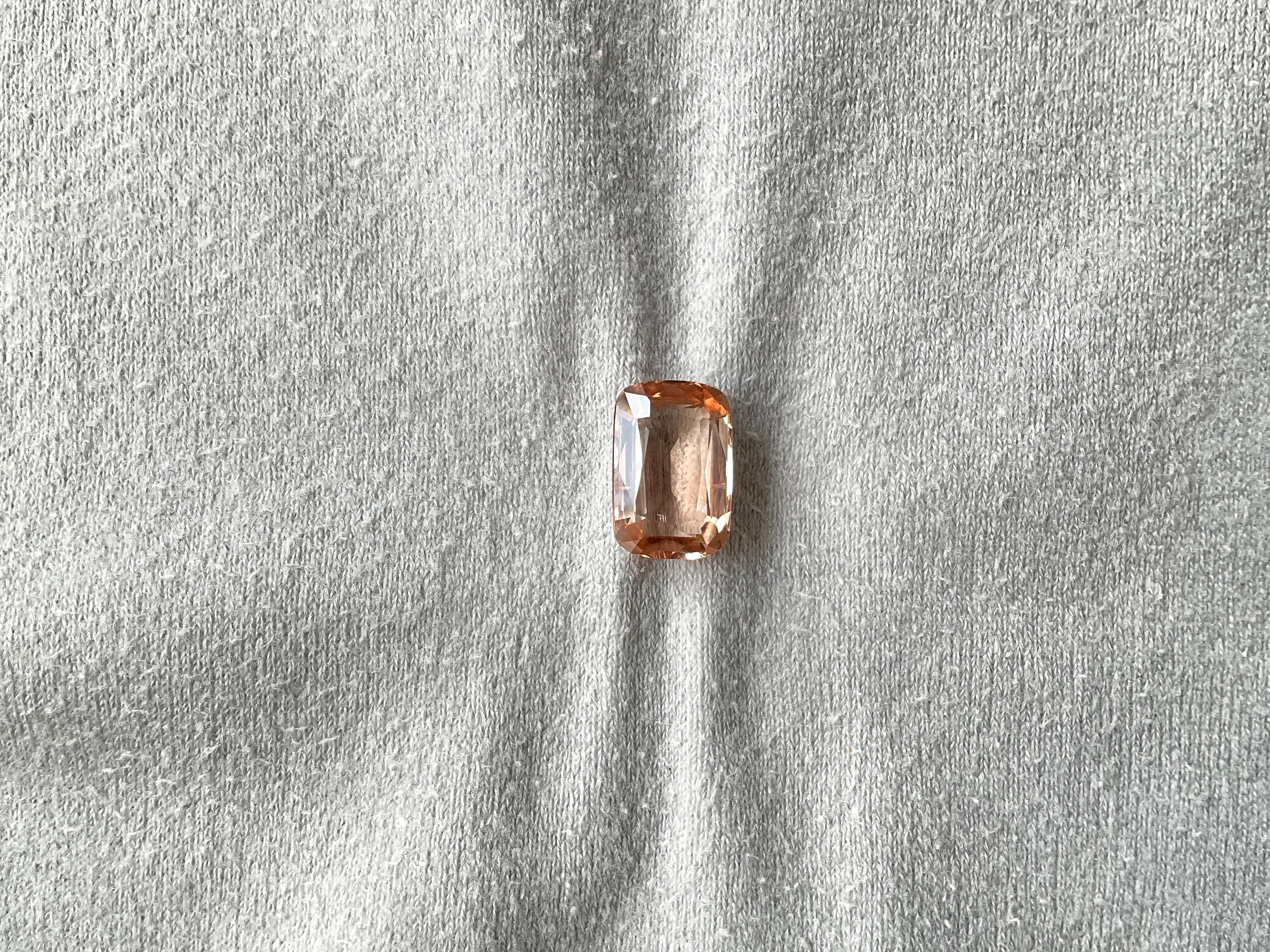5.94 Carat Peach Tourmaline Cushion Faceted Cut Stone For Jewelry Natural Gem

Gemstone - Tourmaline
Weight - 5.94 Carats
Shape - Cushion
Size -  13.7x9x5.5 MM
Pieces - 1