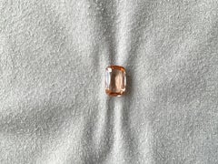 5.94 Carat Peach Tourmaline Cushion Faceted Cut Stone For Jewelry Natural Gem