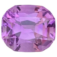 5.95 Carat Natural Loose Amethyst Cushion Shape Gemstone