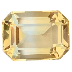 5.95 Carat Natural Loose Bi Colour Citrine Emerald Shape Gemstone (pierre précieuse en forme d'émeraude)