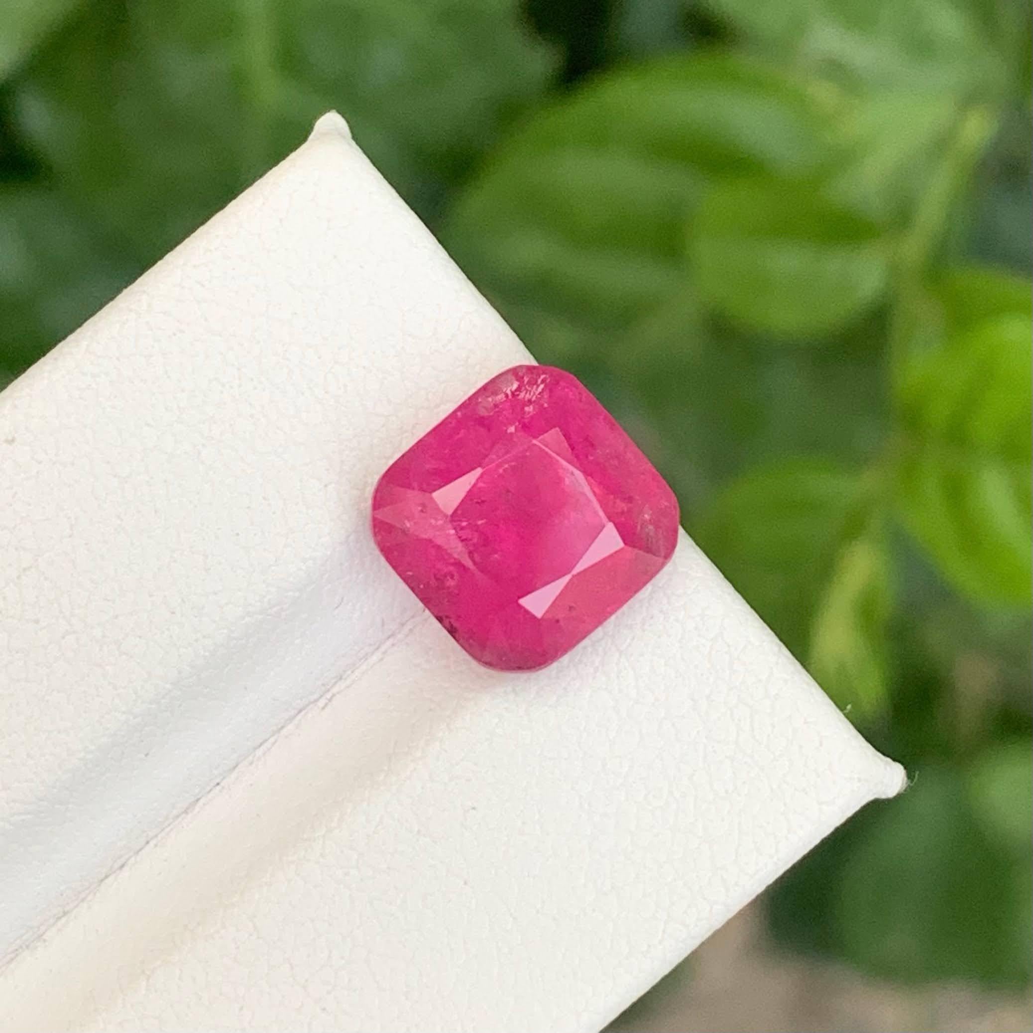 5,95 carati di tormalina rubellite naturale sciolta, pietra tagliata a cuscino, gemma afgana In condizioni Nuovo in vendita a Bangkok, TH