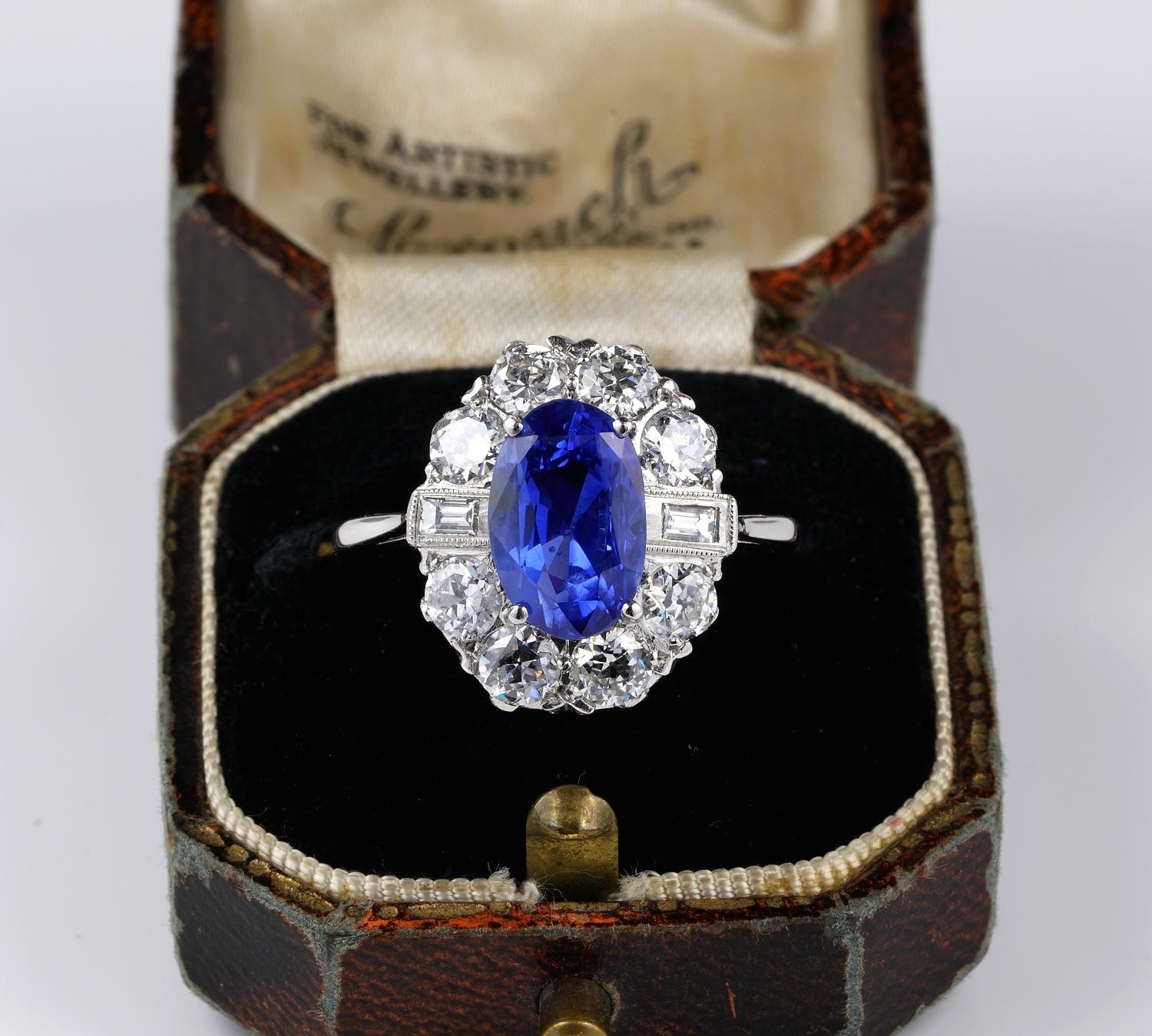 The Appeal Of Blue Sapphire

Blue sapphires have captured the collective adoration of people across centuries, symbol of love, loyalty, power, and wisdom
This extraordinary  ring is powerful in beauty
very well hand constructed in solid