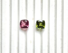 5.95 Carats Tourmaline Cushion 2 Piece Faceted Cut stone Top Quality Natural gem