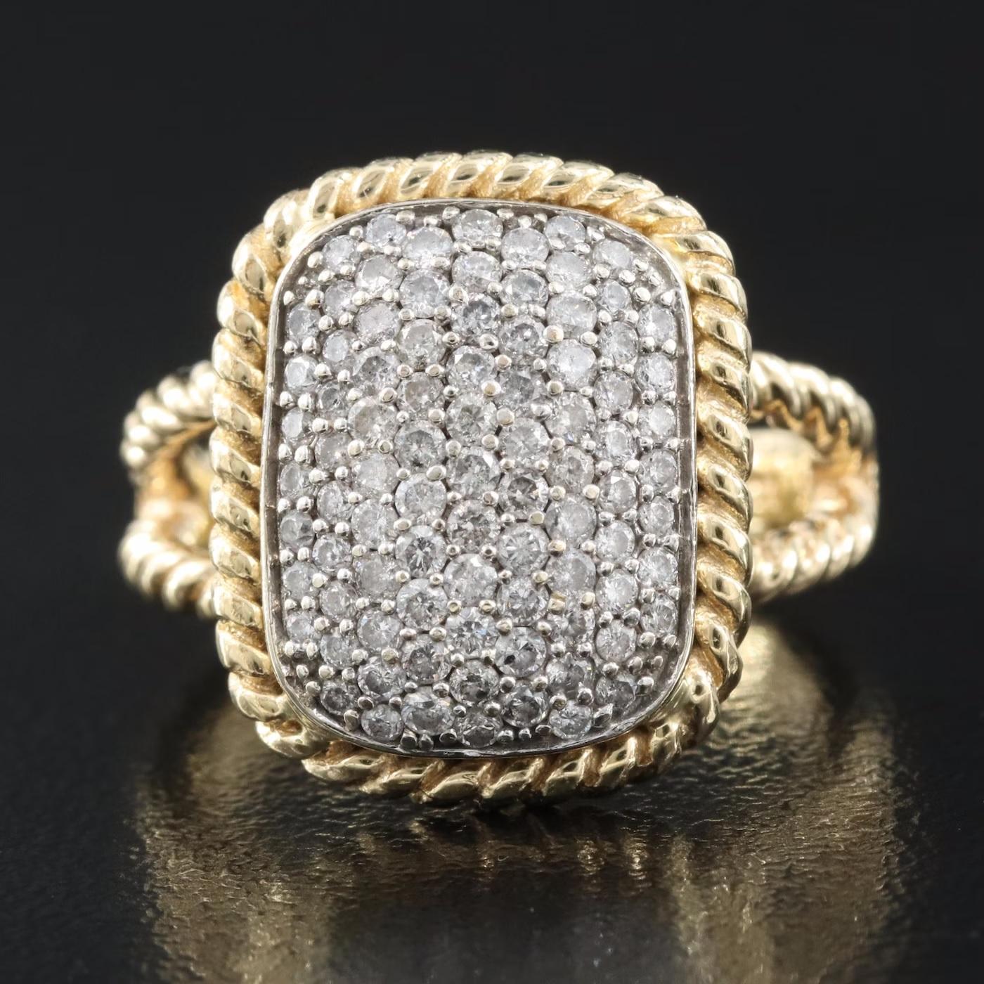$5950 / NEU / EFFY D'ORO Diamantring / 14K Gold / Luxus im Angebot 5