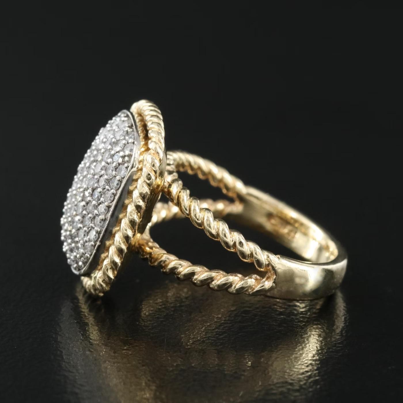 $5950 / NEU / EFFY D'ORO Diamantring / 14K Gold / Luxus im Zustand „Neu“ im Angebot in Rancho Mirage, CA