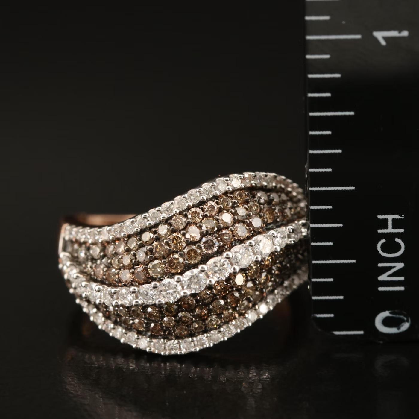 $5950 / Universal Diamond NY Designer 3D-Ring / 2,75 Karat Diamant / 14K Damen