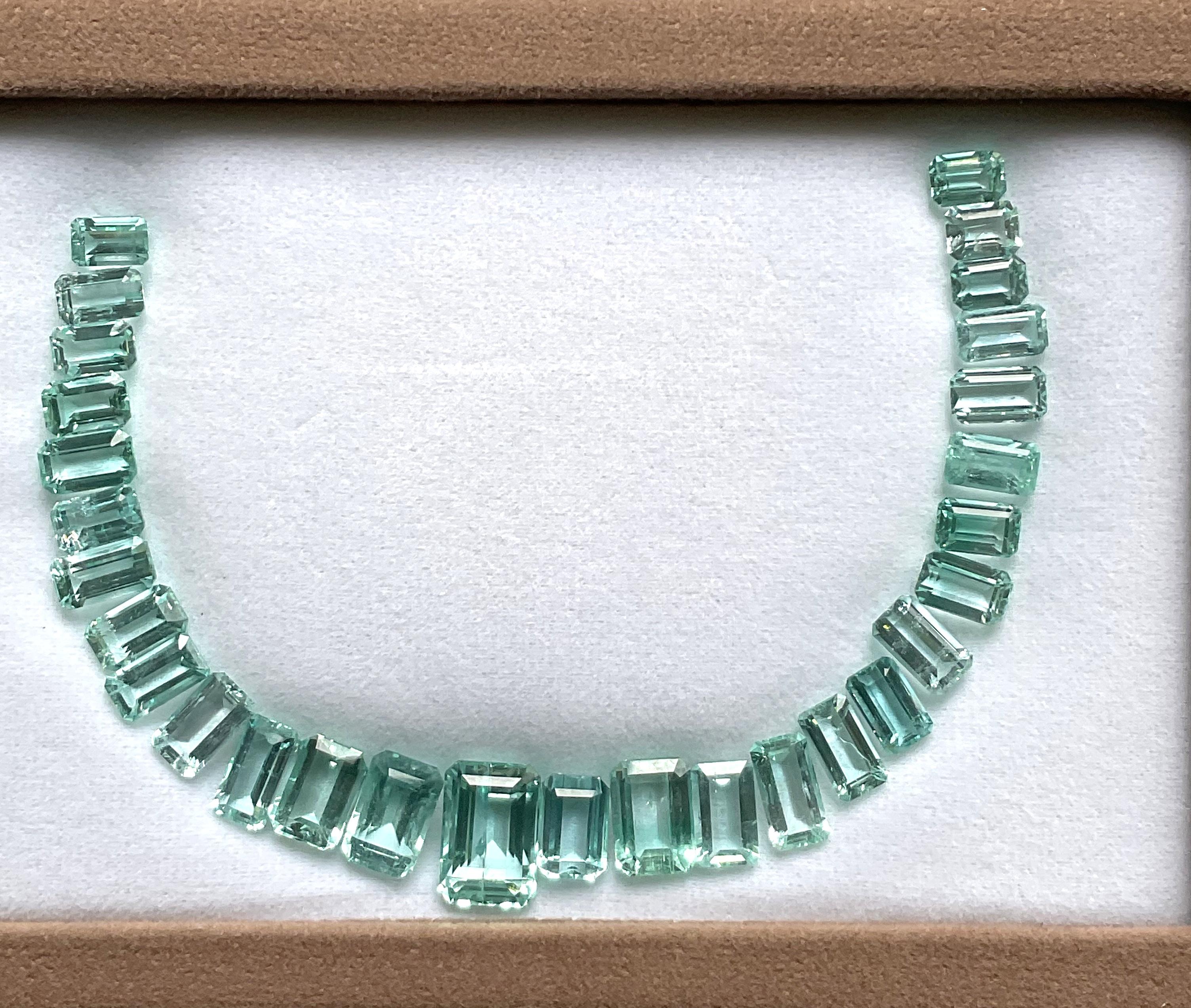 59,53 Karat Nigeria Smaragd Oktagon Schliff Stein Layout Feiner Schmuck Natürlicher Edelstein für Damen oder Herren im Angebot