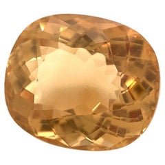 Heliodor coussin 5.95 carats / béryl doré