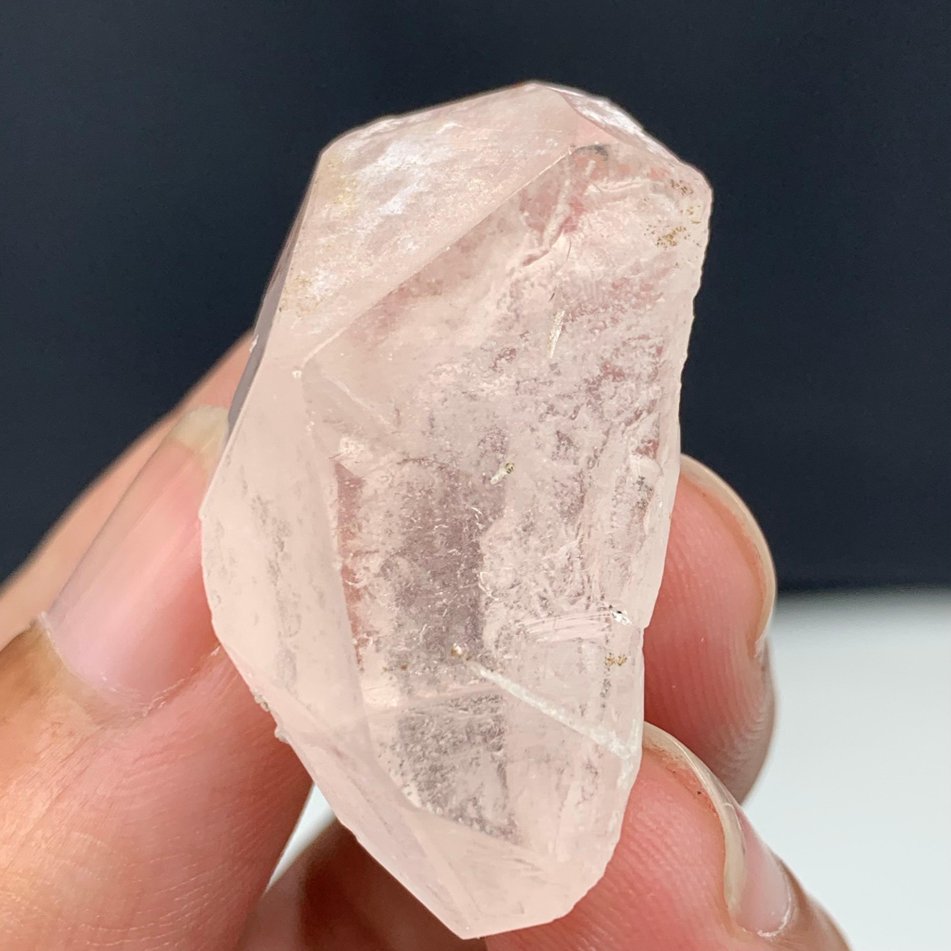 59.60 Carat Adorable Morganite Crystal From Kunar, Afghanistan  For Sale 3