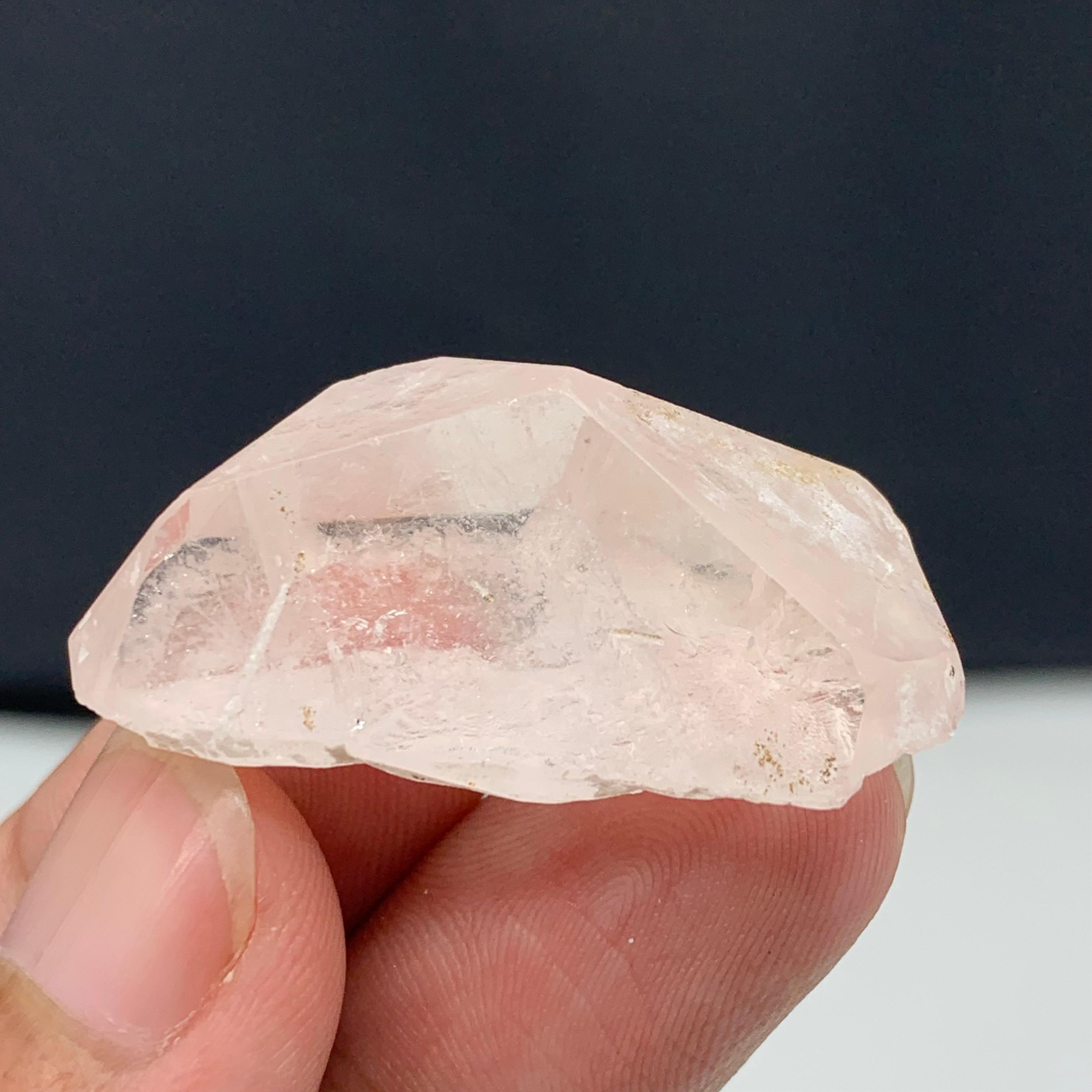 59.60 Carat Adorable Morganite Crystal From Kunar, Afghanistan  For Sale 4