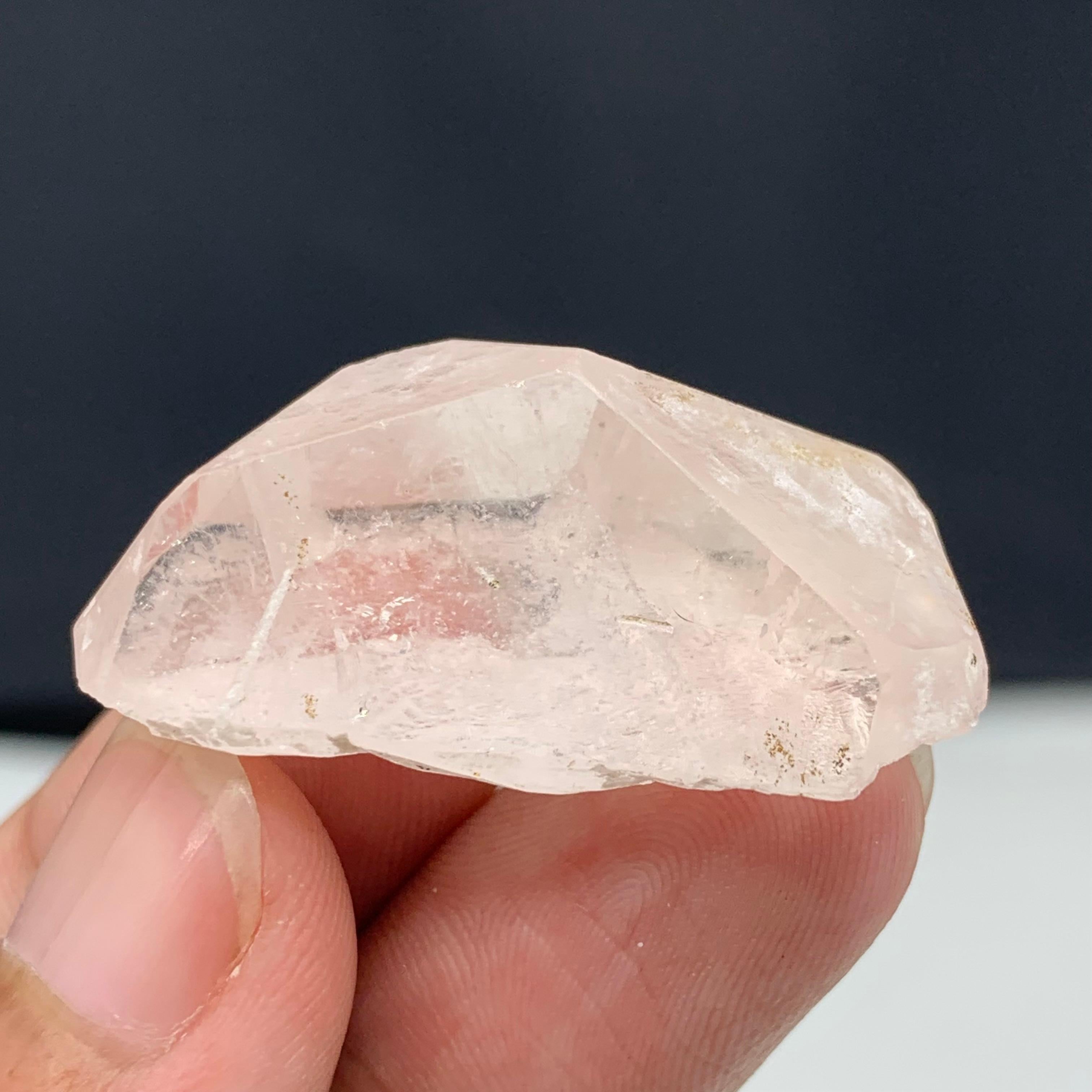 59.60 Carat Adorable Morganite Crystal From Kunar, Afghanistan  For Sale 5
