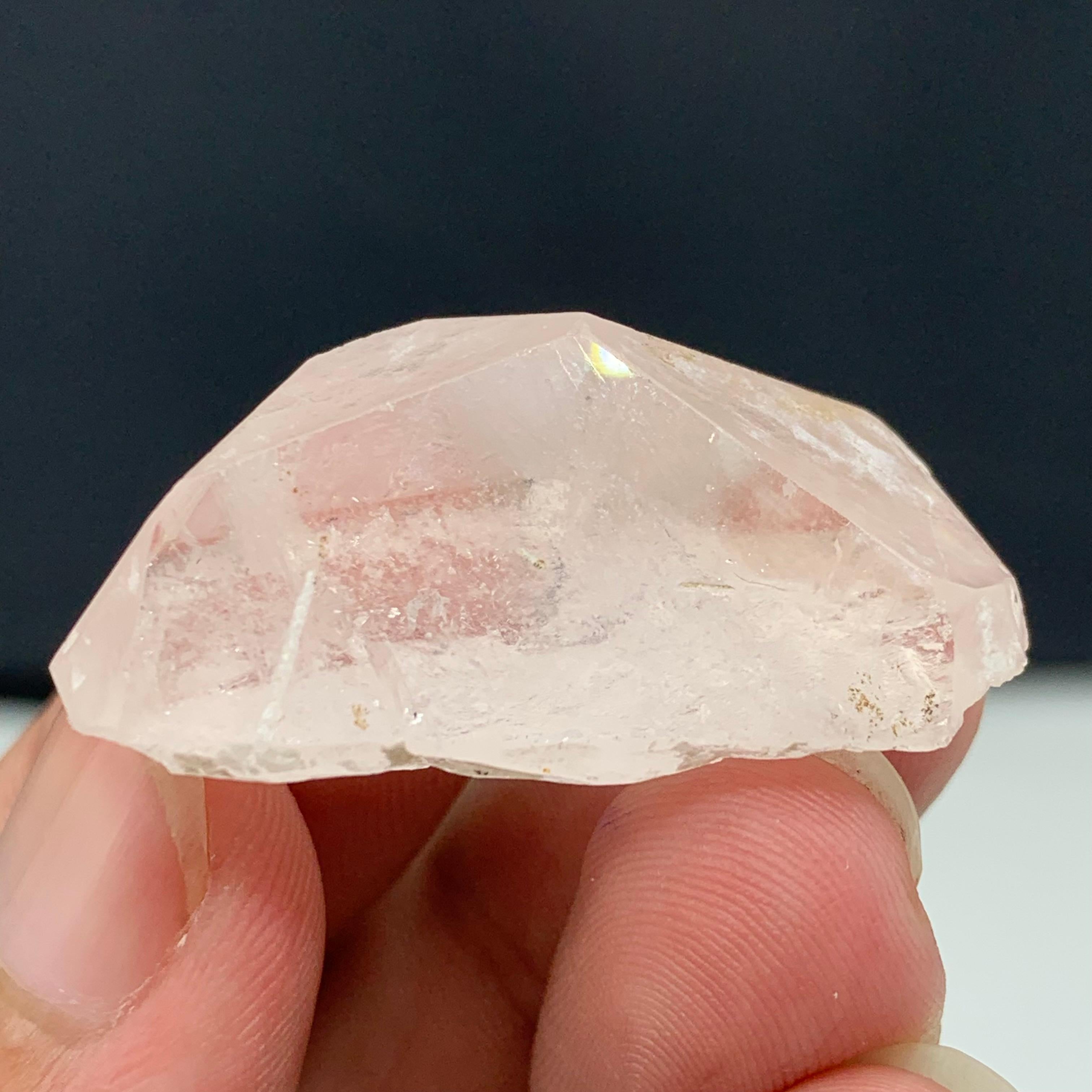 18th Century and Earlier 59.60 Carat Adorable Morganite Crystal From Kunar, Afghanistan  For Sale