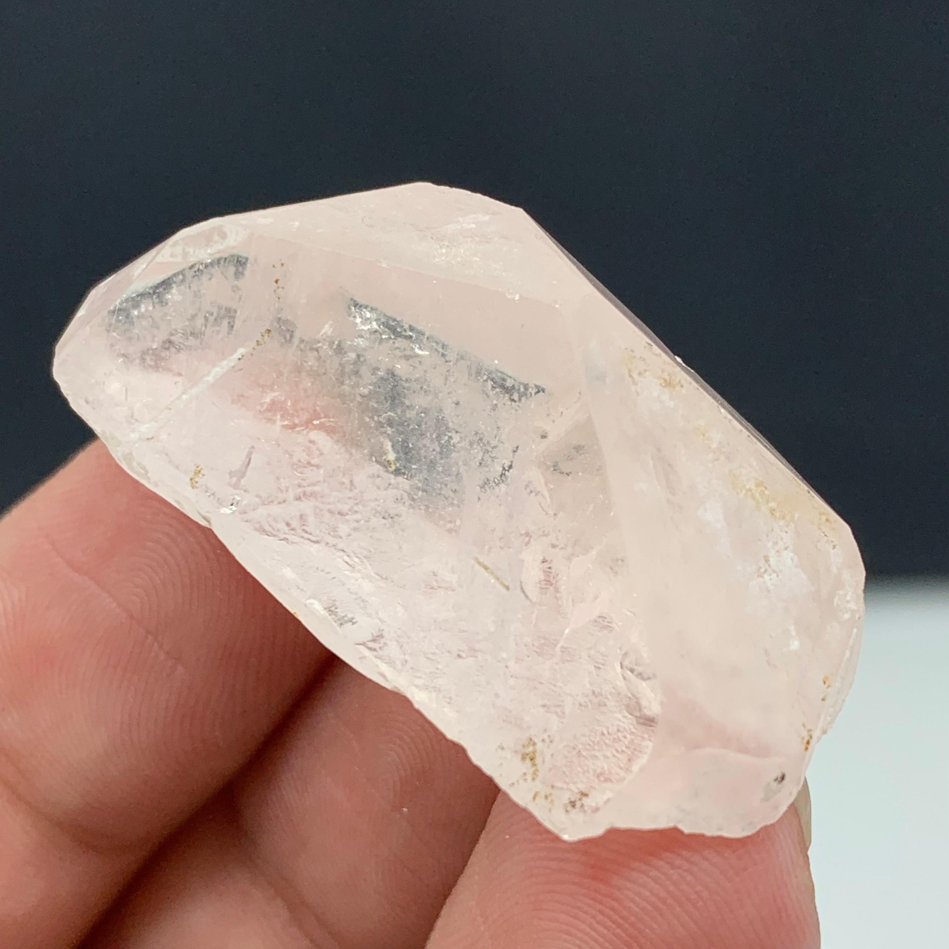 59.60 Carat Adorable Morganite Crystal From Kunar, Afghanistan  For Sale 1