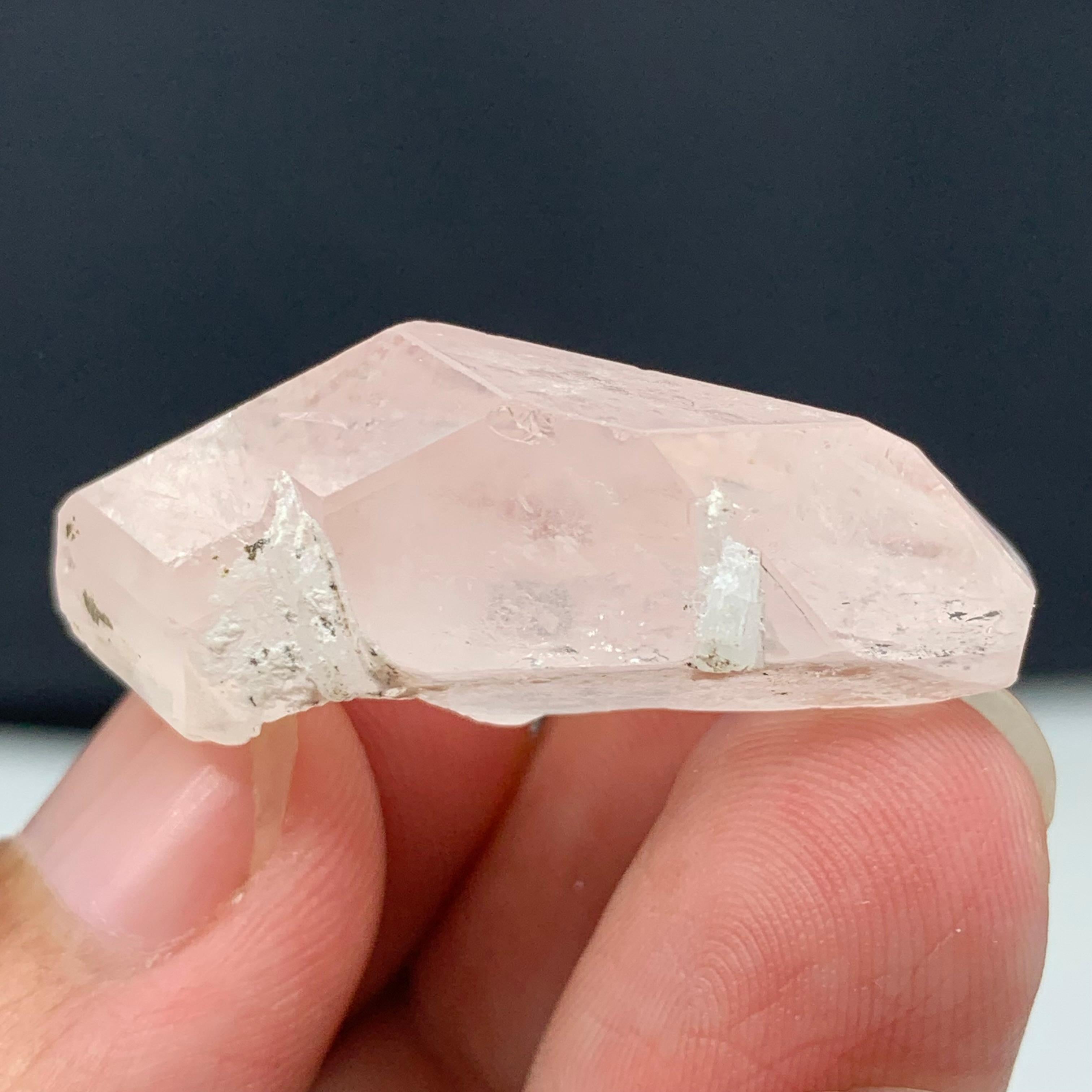 59.60 Carat Adorable Morganite Crystal From Kunar, Afghanistan  For Sale 2