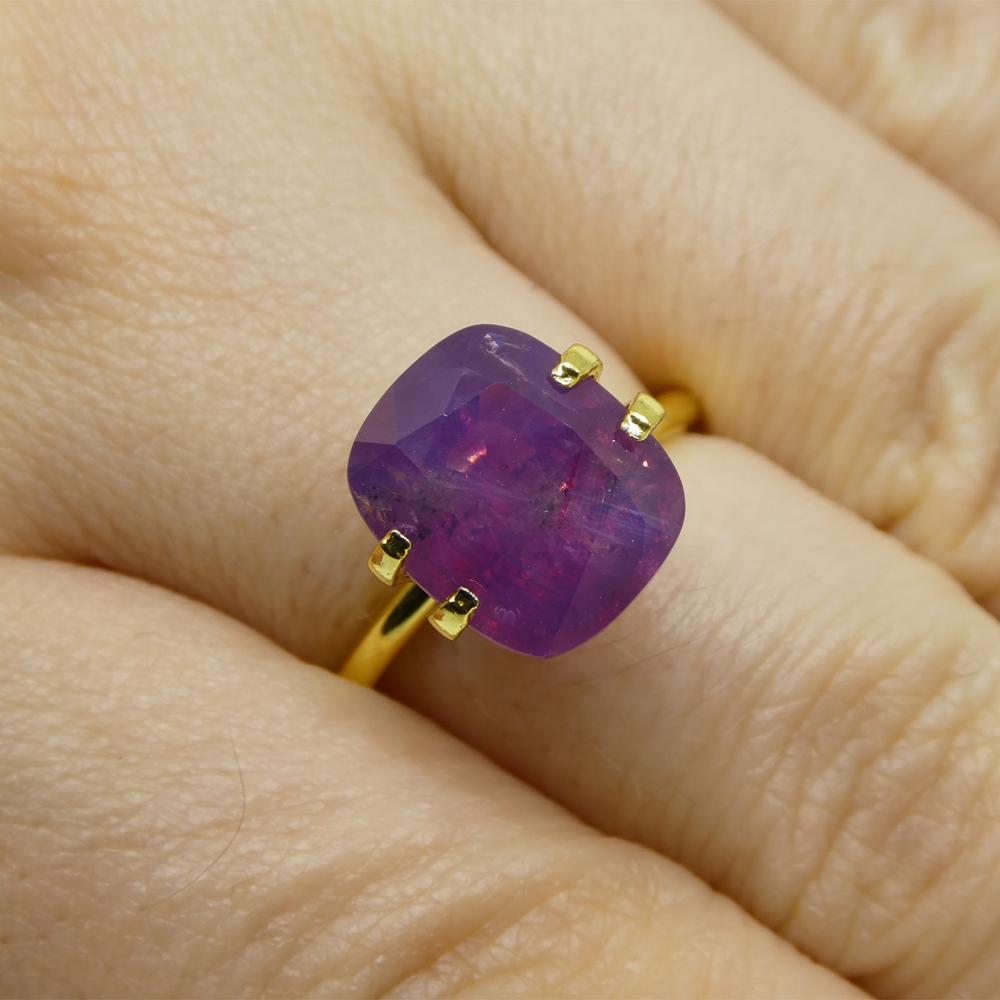 rough purple sapphire