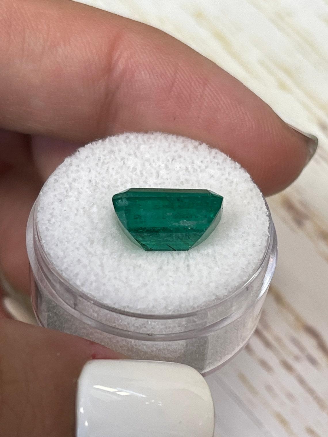 5,97 Karat 13x9 Vivid grüner sambischer Smaragd - Smaragdschliff Mai-Geburtsstein Edelstein im Angebot 1