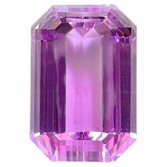 59.74 quilates de kunzita natural tallada en octágono Piedra preciosa de calidad superior y color fino