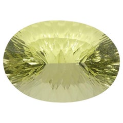 59.78ct Oval Lemon Citrine Fantasy/Fancy Cut