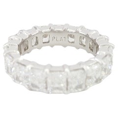 5.98 Carat Radiant Cut Diamond Eternity Ring