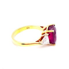 Bague avec rubis de 5,98 carats certifiée AGL
