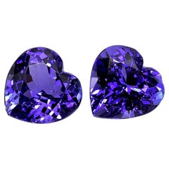 Used Natural Gemstones Tanzanites  5.99 carats total weight 