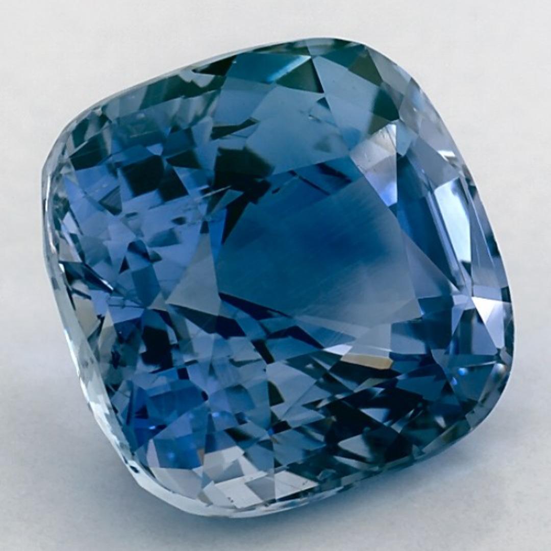 Taille coussin 5.99 Ct Blue Sapphire Cushion Loose Gemstone (pierre précieuse en vrac) en vente
