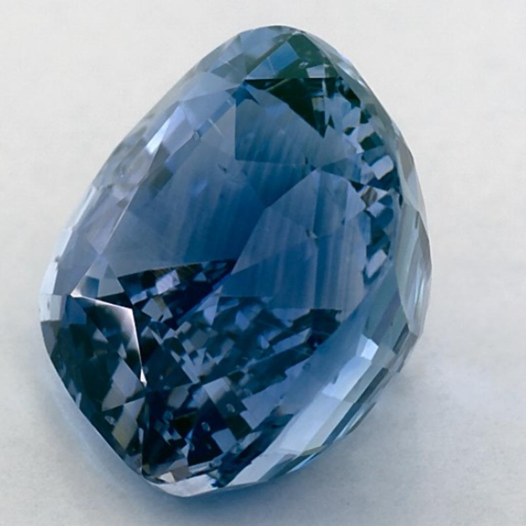 5.99 Ct Blue Sapphire Cushion Loose Gemstone (pierre précieuse en vrac) Pour femmes en vente