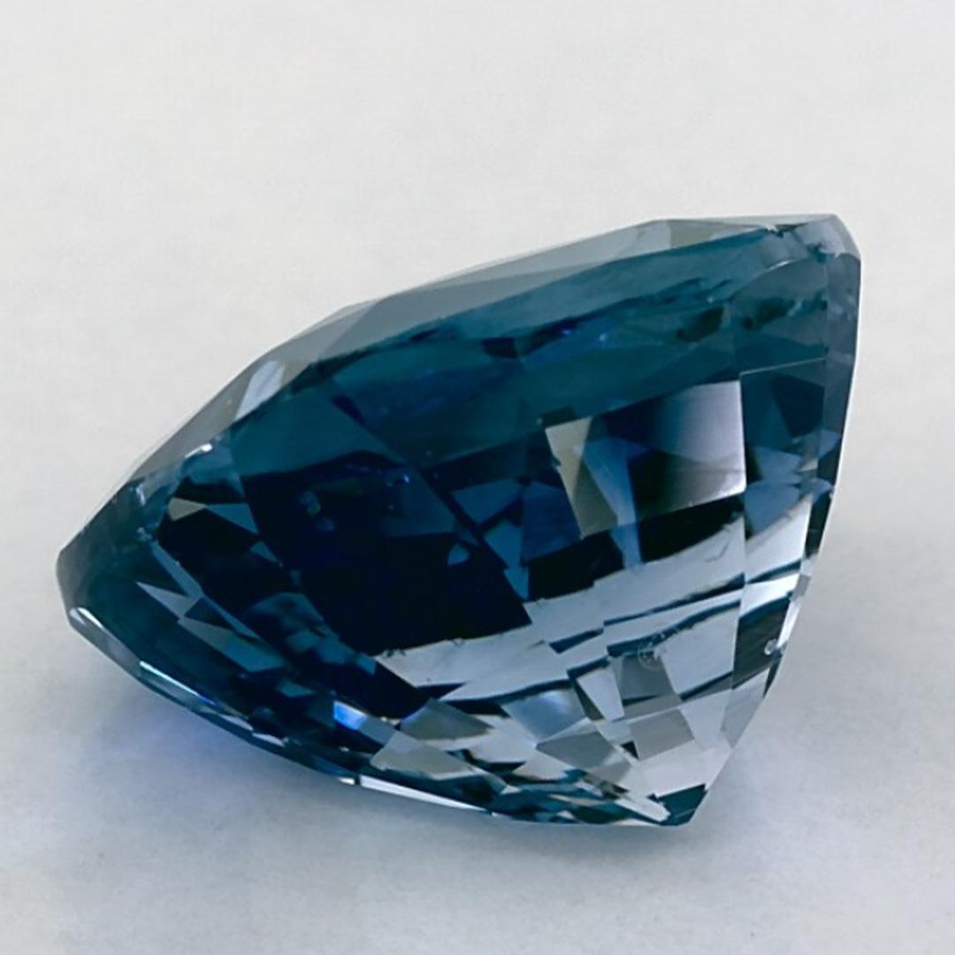 5.99 Ct Blue Sapphire Cushion Loose Gemstone (pierre précieuse en vrac) en vente 3
